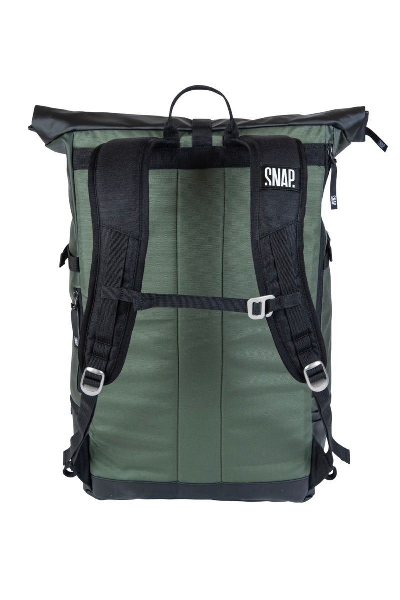 Snap Roll Top 34L dark khaki & black